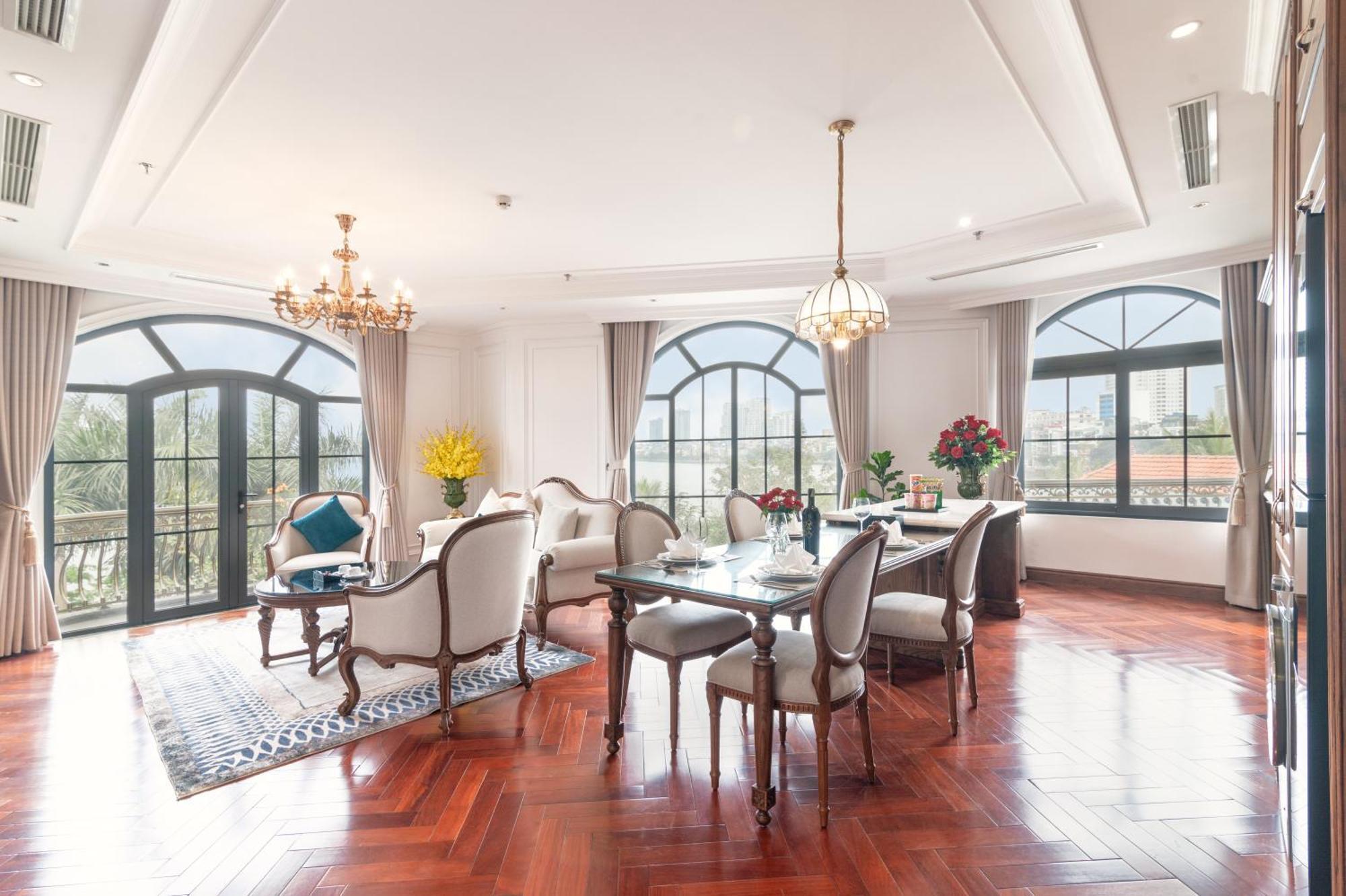 Luxe Paradise Suite Hotel Trich Sai Hanoi Bagian luar foto